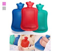 Thick Rubber Hot Water Bottle Bag For Hot&Cold Therapy/Pain Relief. Hot water bag/bottle for period pain relief, heat therapy, hours of warmth and comfort Has a lid to empty out the cold water and ref