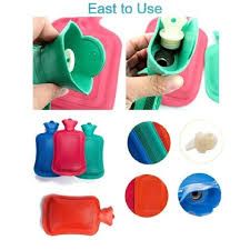 Thick Rubber Hot Water Bottle Bag For Hot&Cold Therapy/Pain Relief. Hot water bag/bottle for period pain relief, heat therapy, hours of warmth and comfort Has a lid to empty out the cold water and ref