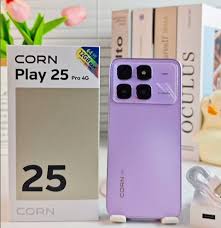 Corn play 25 pro 4g 64gb 4+8 ram  battray 5000mAh Charger TypeC Display  6.6Inch  Network 4g Camera 13Mp ultra