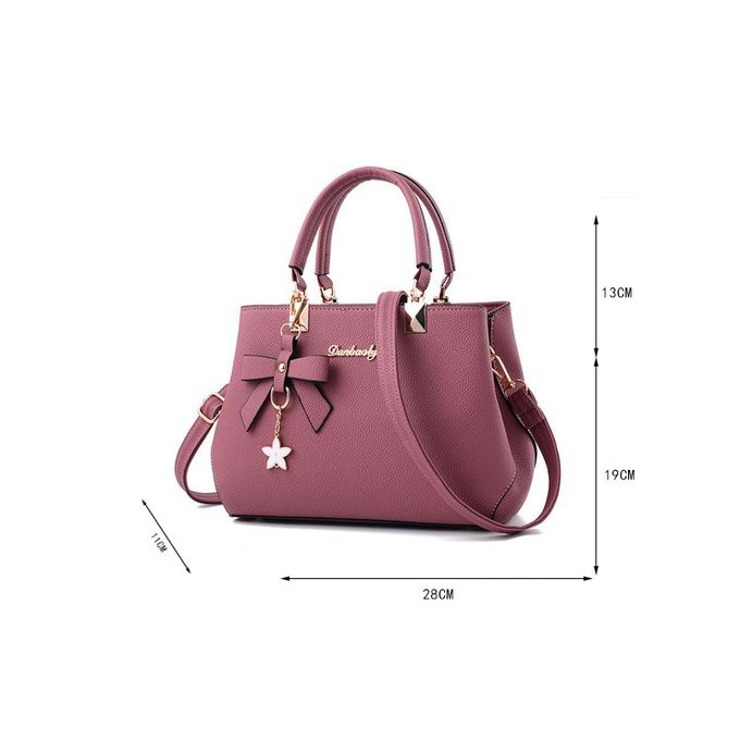 3 In1 Women Bags Ladies Bags Handbags Purse Shoulder Bags PU Pitot Bag - Pink