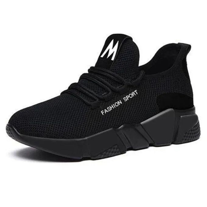 New Women shoe Ladies Sneakers Breathable And Antiskid For Women Sports Shoes-Black-Black