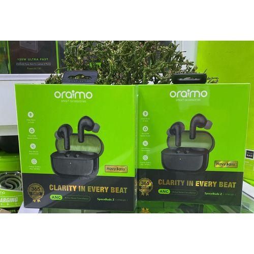 Oraimo OTW-625 Space Buds Z, ANC True Wireless Earphones, with Spatial Audio - Black
