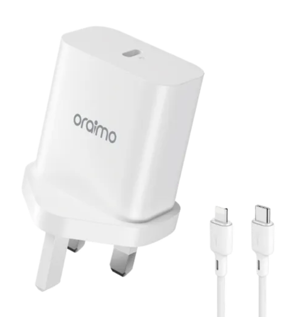 oraimo Type-C to c PowerCube 20 20W Wall Charger Kit-ocw-u1065+cc54