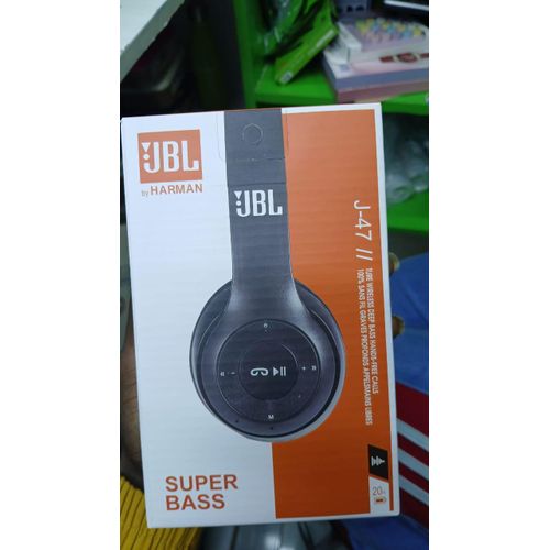 Wireless JBL BLUETOOTH On-Ear Noise-Cancelling Headphones With Long Battery Life Black-J-47