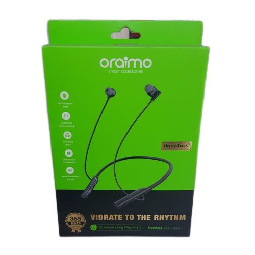 Oraimo Necklace Lite Neckband Wireless Earphone OEB-311 - Black