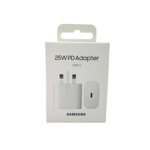 Samsung 25W USB Type-C to C SUPER PD Fast Charging Adapter (Head Only)- White