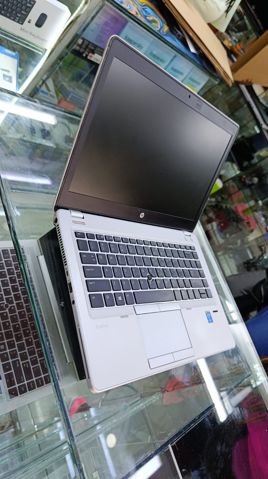 REFURBISHED HP ELITEBOOK FOLIO 9480/9470 INTEL CORE I5 8GB RAM 500GB HDD,14 INCH DISPLAY GENERATION,NOTEBOOK LAPTOP COMPUTER,SILVER, WINDOWS 10 PRO MS OFFICE 2019 SILVER 3