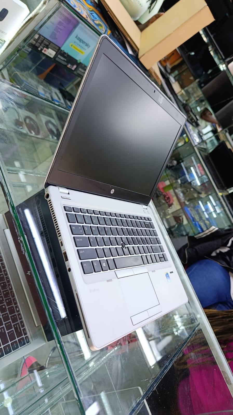 REFURBISHED HP ELITEBOOK FOLIO 9480/9470 INTEL CORE I5 8GB RAM 500GB HDD,14 INCH DISPLAY GENERATION,NOTEBOOK LAPTOP COMPUTER,SILVER, WINDOWS 10 PRO MS OFFICE 2019 SILVER 3