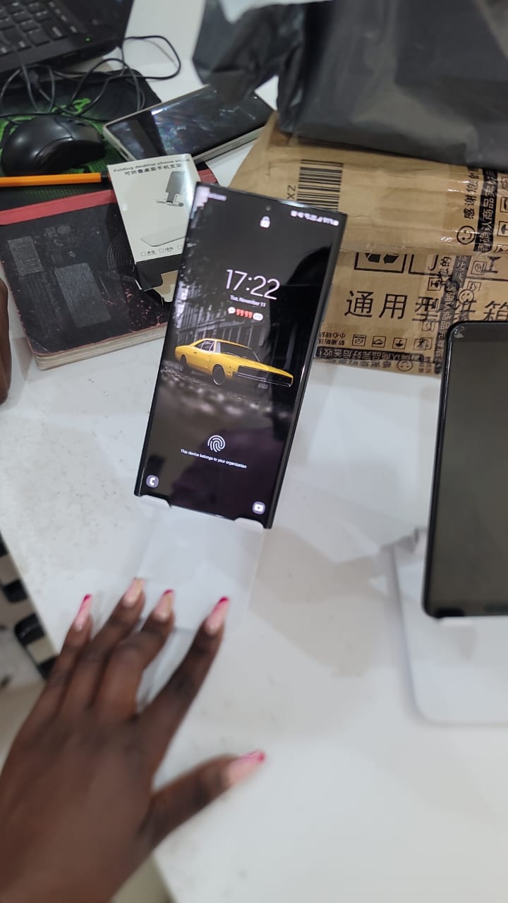 ROCKING BEAUTIFUL PHONE STANDS WHITE COLOR WITH TOUCH OF GOLD/SILVER, Adjustable 360° Rotating Aluminum Phone Stand – Premium Foldable