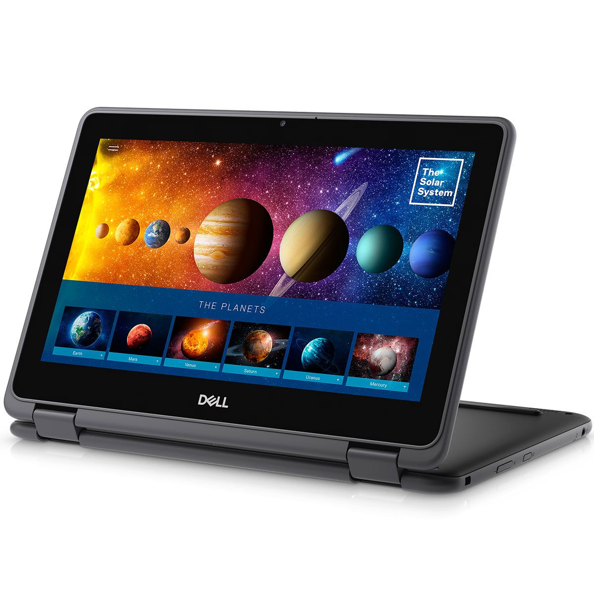 LOW BUDGET LAPTOP DELL LATITUDE 3189 INTEL CELERON WITH 4GB RAM MEMORY 128GB SSD STORAGE TOUCHSCREEN AND X360 6 MONTHS OF WARANTY 11INCHES GREYBLACK COLOR
