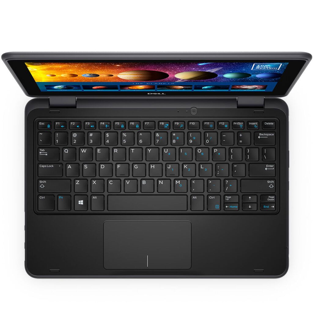 LOW BUDGET LAPTOP DELL LATITUDE 3189 INTEL CELERON WITH 4GB RAM MEMORY 128GB SSD STORAGE TOUCHSCREEN AND X360 6 MONTHS OF WARANTY 11INCHES GREYBLACK COLOR