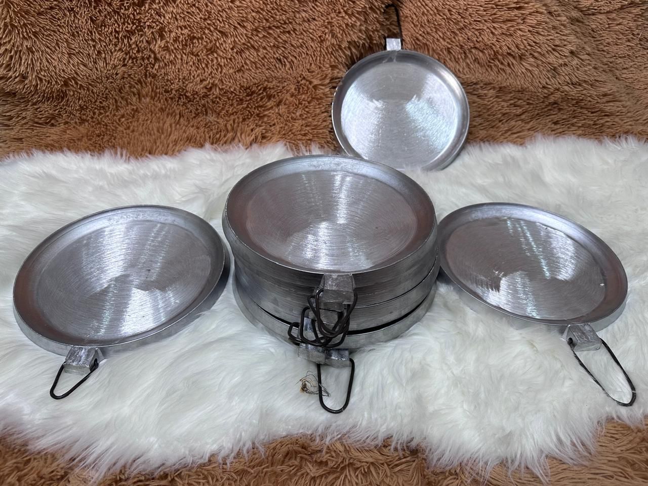 Heavy-Duty Jua Kali Aluminium Chapati Pans – Set of 5 Traditional Flat Cooking Tawas 🍽️