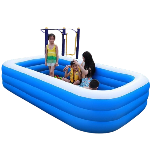 🌊 Summer Inflatable Family Swimming Pool with Electric Pump – 305×180×56cm, Thick PVC, Leak-Proof, Easy Setup for Kids & Adults