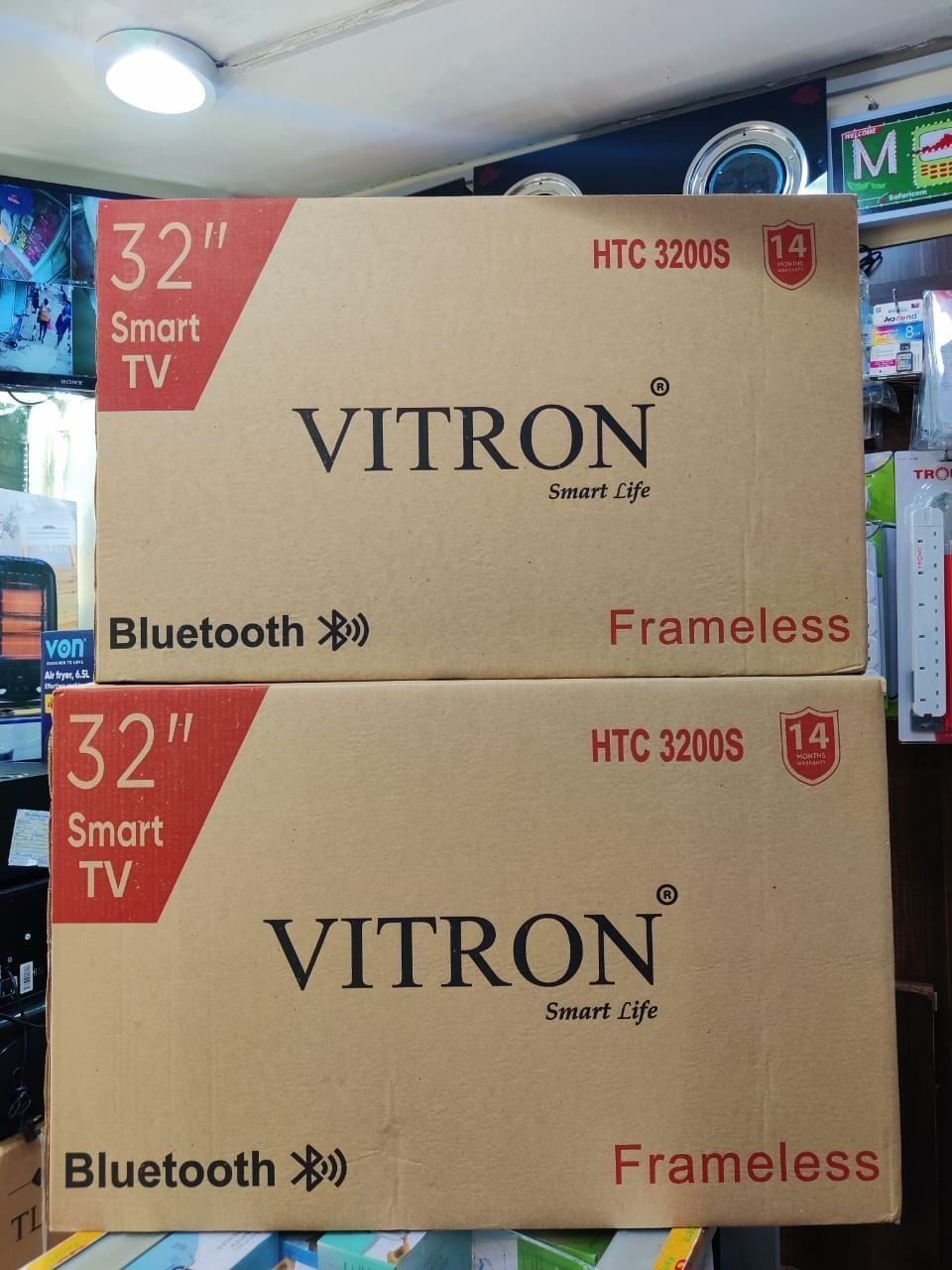 📺 Vitron 32" Frameless Smart Android TV HTC 3200S with Bluetooth – 14-Month Warranty