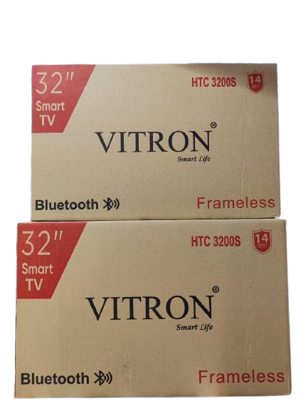 📺 Vitron 32" Frameless Smart Android TV HTC 3200S with Bluetooth – 14-Month Warranty