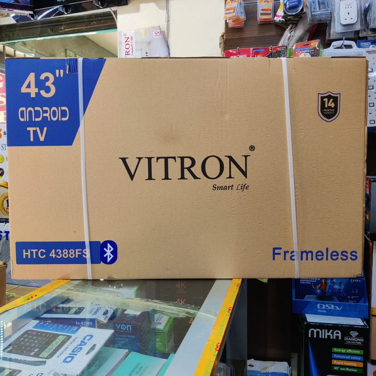 🎁 Vitron 43” Frameless Smart Android TV HTC 4388FS with Bluetooth – Full HD, Android OS & 14-Month Warranty 📺