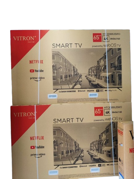 🎁 Vitron 65” Frameless 4K Smart WebOS TV HTC 6588USWO – Netflix, YouTube, Prime Video, Bluetooth, Dolby | 14-Month Warranty 📺