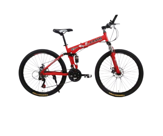 CS-02 Foldable 24-Inch Mountain Bike – Dual Suspension, Disc Brakes