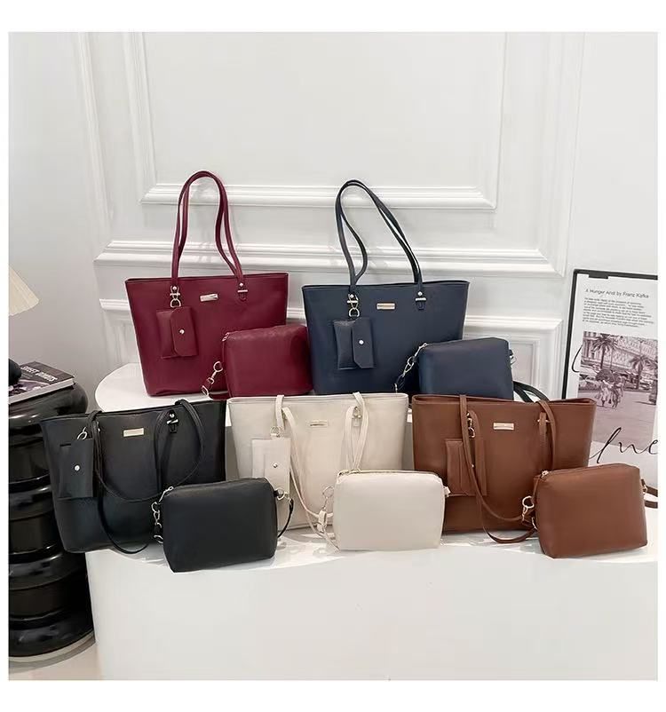 Bags Handbags For Women Bags Ladies Bags 4 Sets/PCS Tote Bags Clutch Shoulder Bags Large On Sale