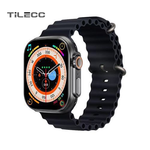 TiLECC T800 Smart Watch Ultra 8 Door Access Smartwatch -black