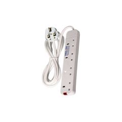 Power King PowerKing 2Pcs 6 Way Power Extension Socket 3M Cable.Efficiently power multiple devices with the PowerKing 6 Way Power Extension Socket. Featuring six outlets, a 3-meter cable, and robust s