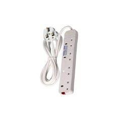 Power King PowerKing 2Pcs 6 Way Power Extension Socket 3M Cable.Efficiently power multiple devices with the PowerKing 6 Way Power Extension Socket. Featuring six outlets, a 3-meter cable, and robust s