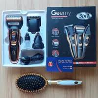 Geemy Rechargeable Hair Shaving Machine, Shaver- 3 In 1