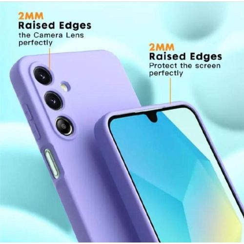Samsung Galaxy A04s, A05s, A14, A15, A16, A17 ,A24, A25, A26, A34, A35, A36, A54, A55, A56 Light purple (lilac)Original Liquid silicone phone Case/Cover