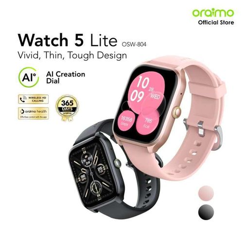 (BLACK FRIDAY BEST OFFERS)Oraimo Watch 5 Lite Smart Watch Smartwatch OSW-804 2.01'' Screen Bluetooth Durable Waterproof Dust proof|Waterproof | Long Battery Life | Super Deal 🔥