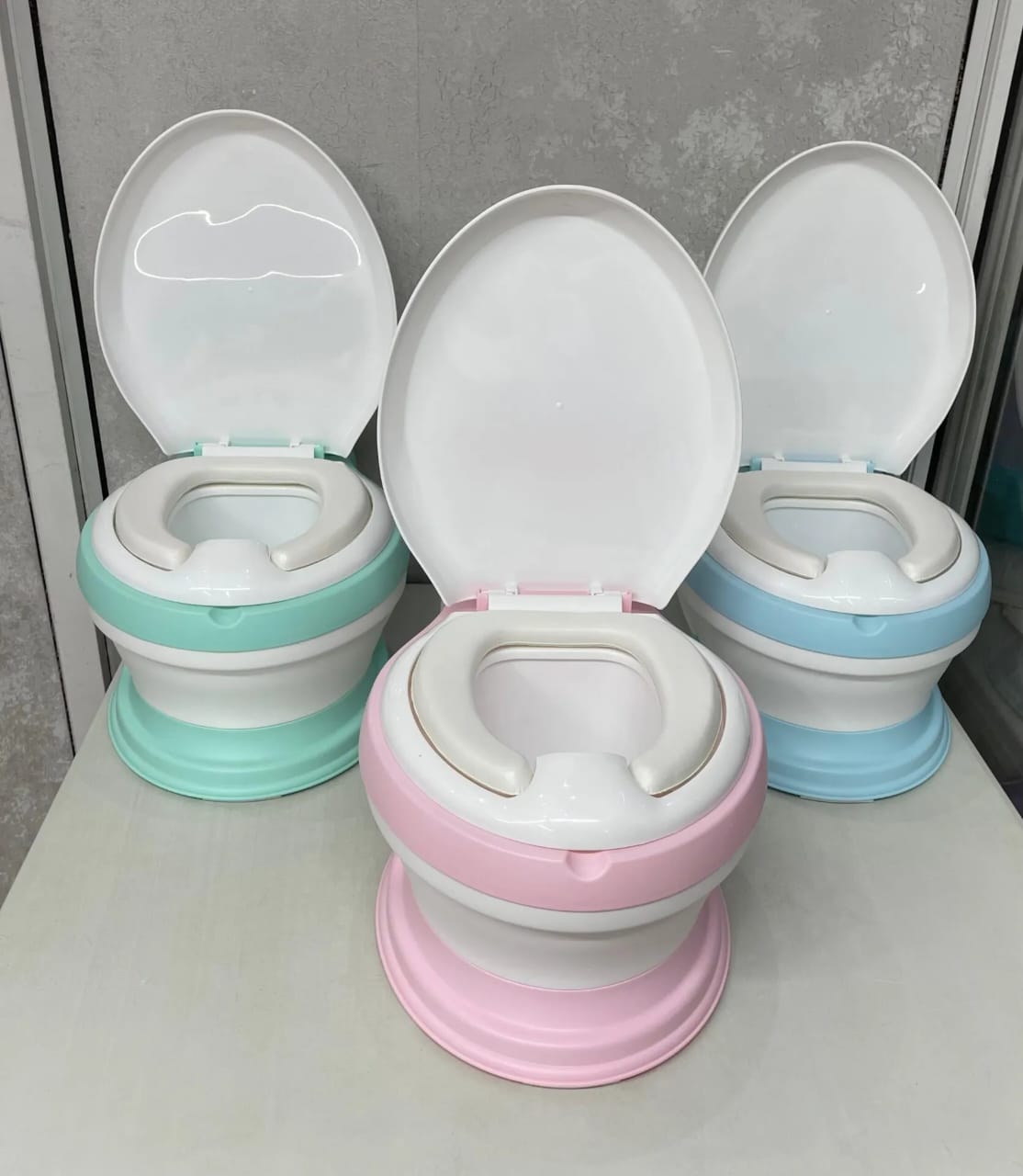 Portable Baby Toilet Training Potty 3in1 Kids Toddler Training Toilet for Ages 6 Months to 8 Years – Comfortable, Durable, Easy to Clean, Lightweight, Non-slip Base