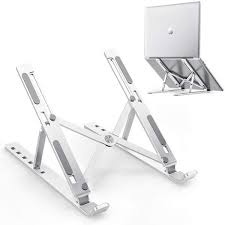 Laptop Stand – Adjustable Ergonomic Desktop Stand for Laptops and Notebooks, Improves Posture, Enhances Airflow Cooling, Strong Stable Build, Portable Design for Home, Office or Study Use