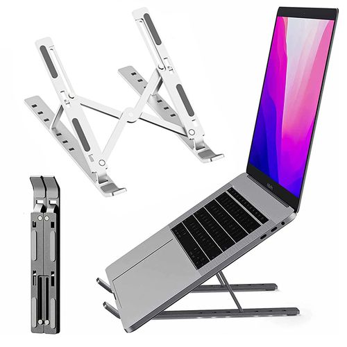 Laptop Stand – Adjustable Ergonomic Desktop Stand for Laptops and Notebooks, Improves Posture, Enhances Airflow Cooling, Strong Stable Build, Portable Design for Home, Office or Study Use