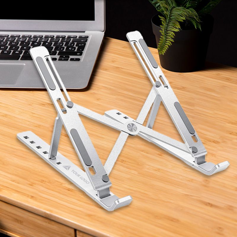 Laptop Stand – Adjustable Ergonomic Desktop Stand for Laptops and Notebooks, Improves Posture, Enhances Airflow Cooling, Strong Stable Build, Portable Design for Home, Office or Study Use