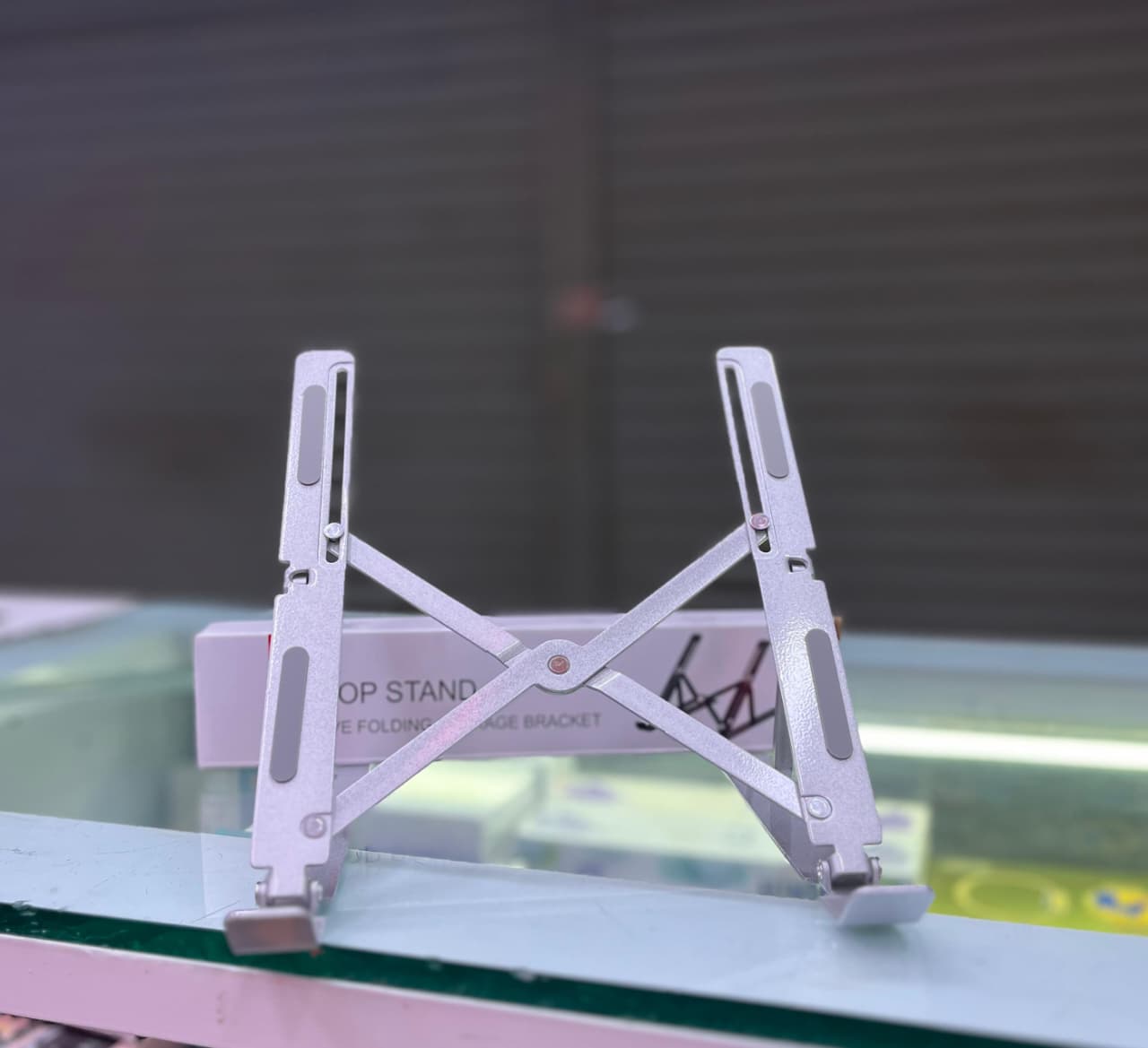 Laptop Stand – Adjustable Ergonomic Desktop Stand for Laptops and Notebooks, Improves Posture, Enhances Airflow Cooling, Strong Stable Build, Portable Design for Home, Office or Study Use