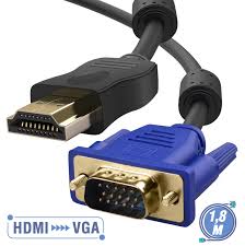 HDMI to VGA Cable 1.5M – Digital to Analog Video Converter for Laptops, PCs and Desktops, Supports 1080p HD Display, Plug and Play Design, Durable Cable for Monitors and Projectors