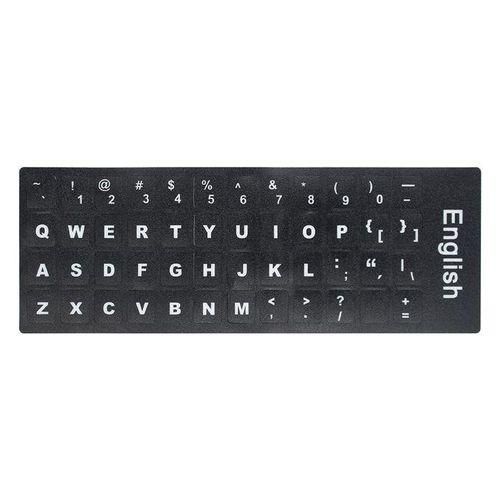 English Keyboard Stickers – Transparent Letter Stickers for Laptops, Desktops and External Keyboards, Easy to Apply, Durable and Wear Resistant Solution for Keyboard Refurbishing