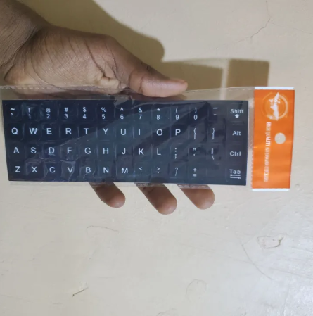 English Keyboard Stickers – Transparent Letter Stickers for Laptops, Desktops and External Keyboards, Easy to Apply, Durable and Wear Resistant Solution for Keyboard Refurbishing