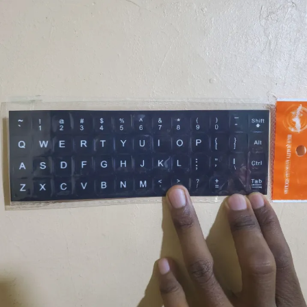 English Keyboard Stickers – Transparent Letter Stickers for Laptops, Desktops and External Keyboards, Easy to Apply, Durable and Wear Resistant Solution for Keyboard Refurbishing