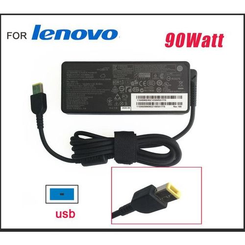 Lenovo Laptop Charger 20V 4.5A (90W) USB Pin