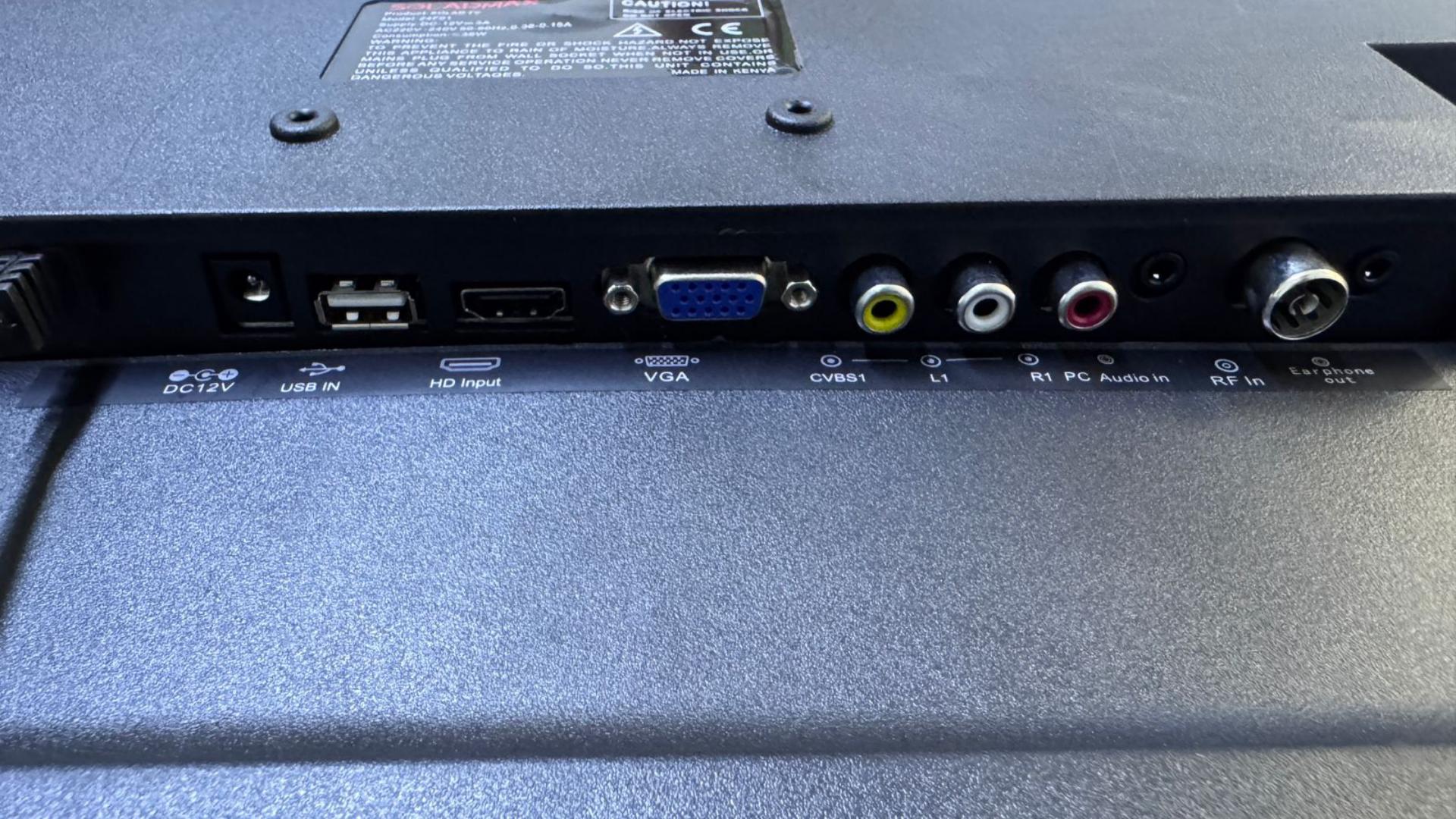 Solarmax 24″ LED DIGITAL TV — HD DISPLAY WITH AC/DC POWER, DVB-T2 TUNER & MULTI-PORT CONNECTIVITY,  1- Year Warranty