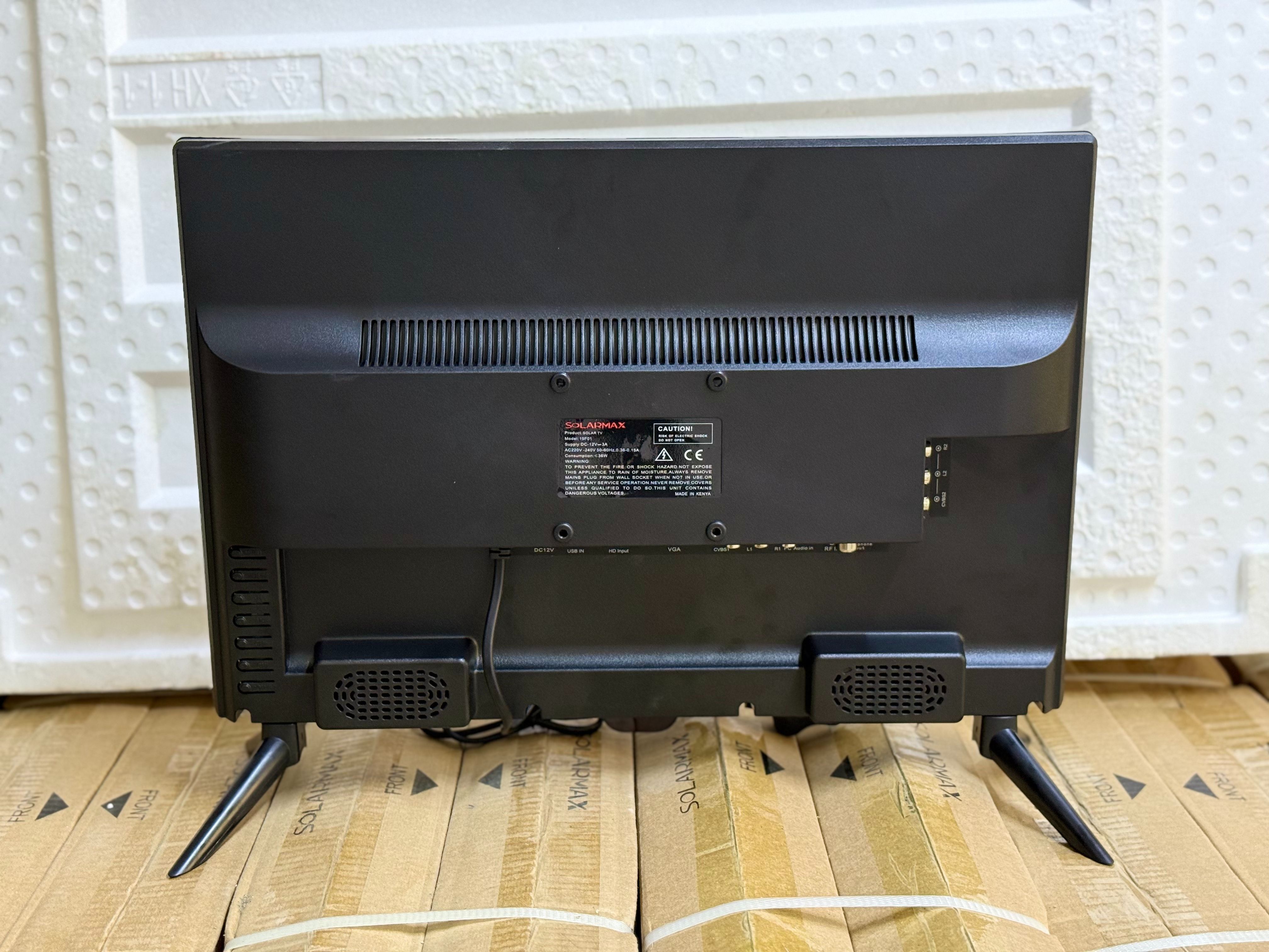 Solarmax 22″ LED DIGITAL TV — HD DISPLAY WITH AC/DC POWER, DVB-T2 TUNER & MULTI-PORT CONNECTIVITY,  1 Year Warranty