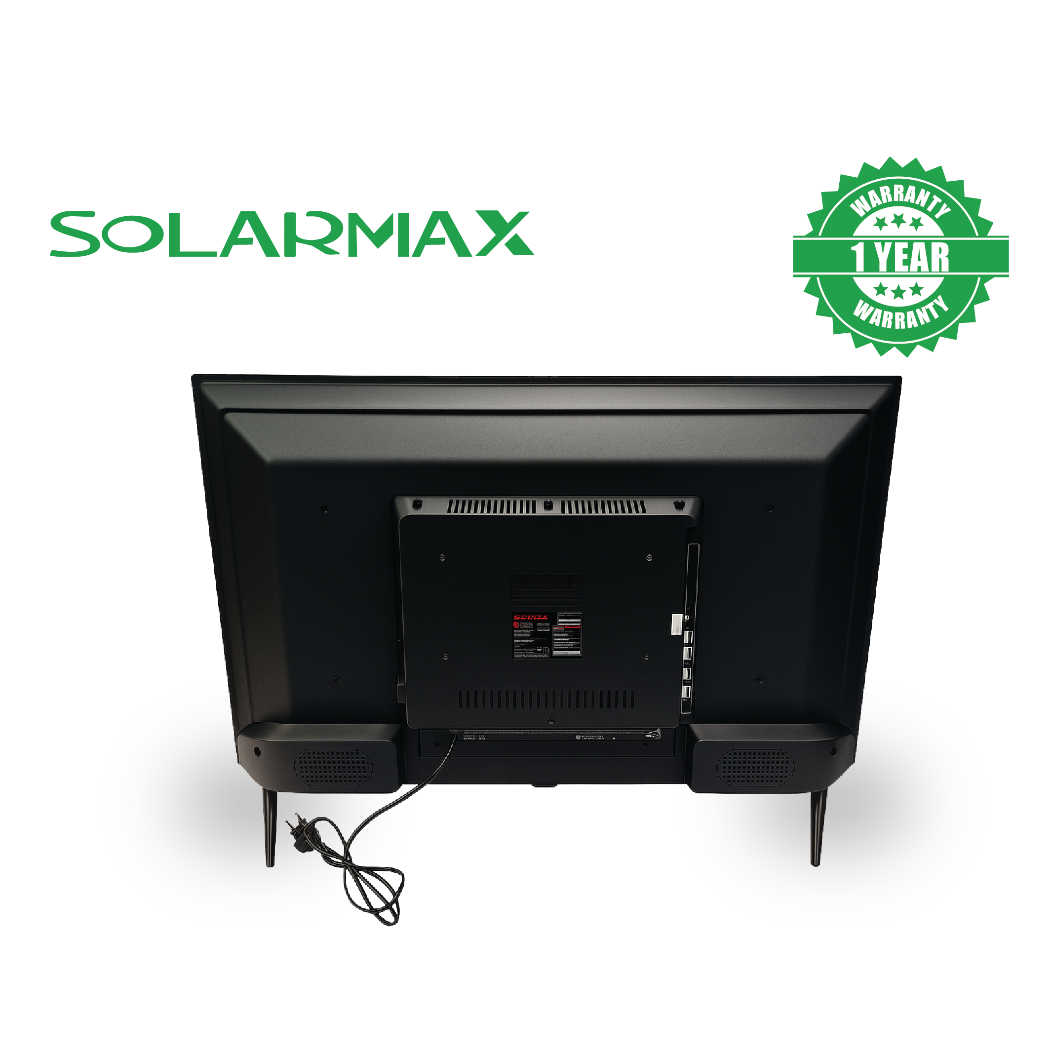 Solarmax 32-Inch Frameless Android TV In-Build decoder Smart TV 1080p Full HD ThinQ AI Bluetooth Netflix YouTube Prime Video Built-in Miracast DVB-T2 14 Months Warranty