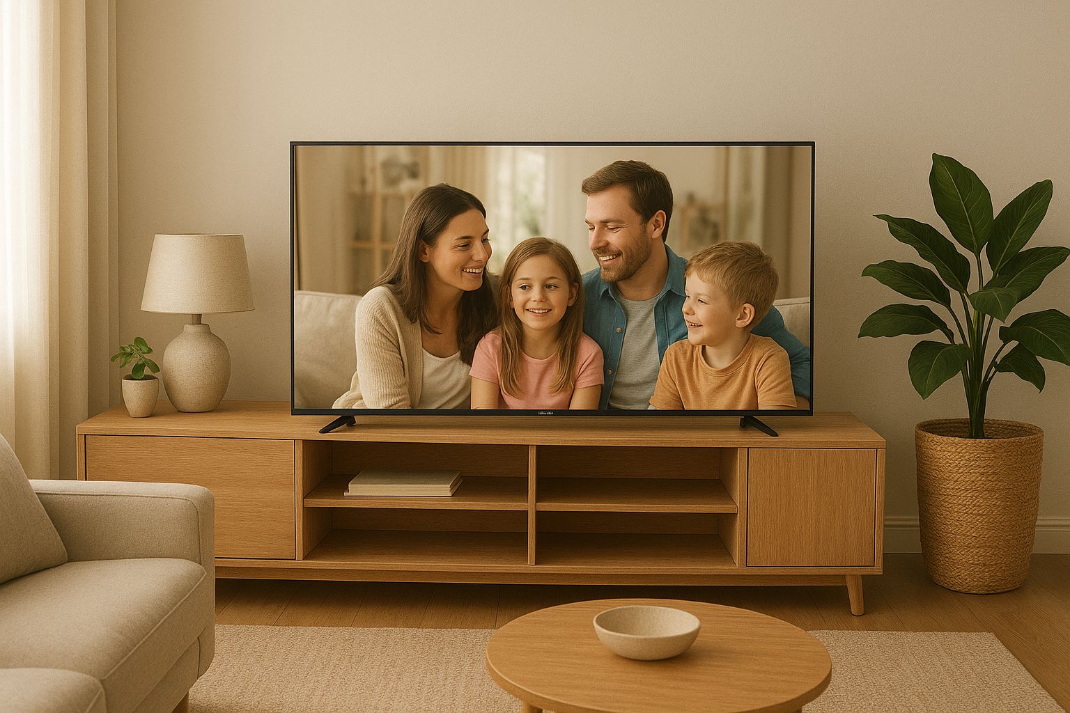 Solarmax 43-Inch Frameless Android TV In-Build decoder Smart TV Ultra HD 4K ThinQ AI Bluetooth Netflix YouTube Prime Video  Built-in Miracast DVB-T2 14 Months Warranty