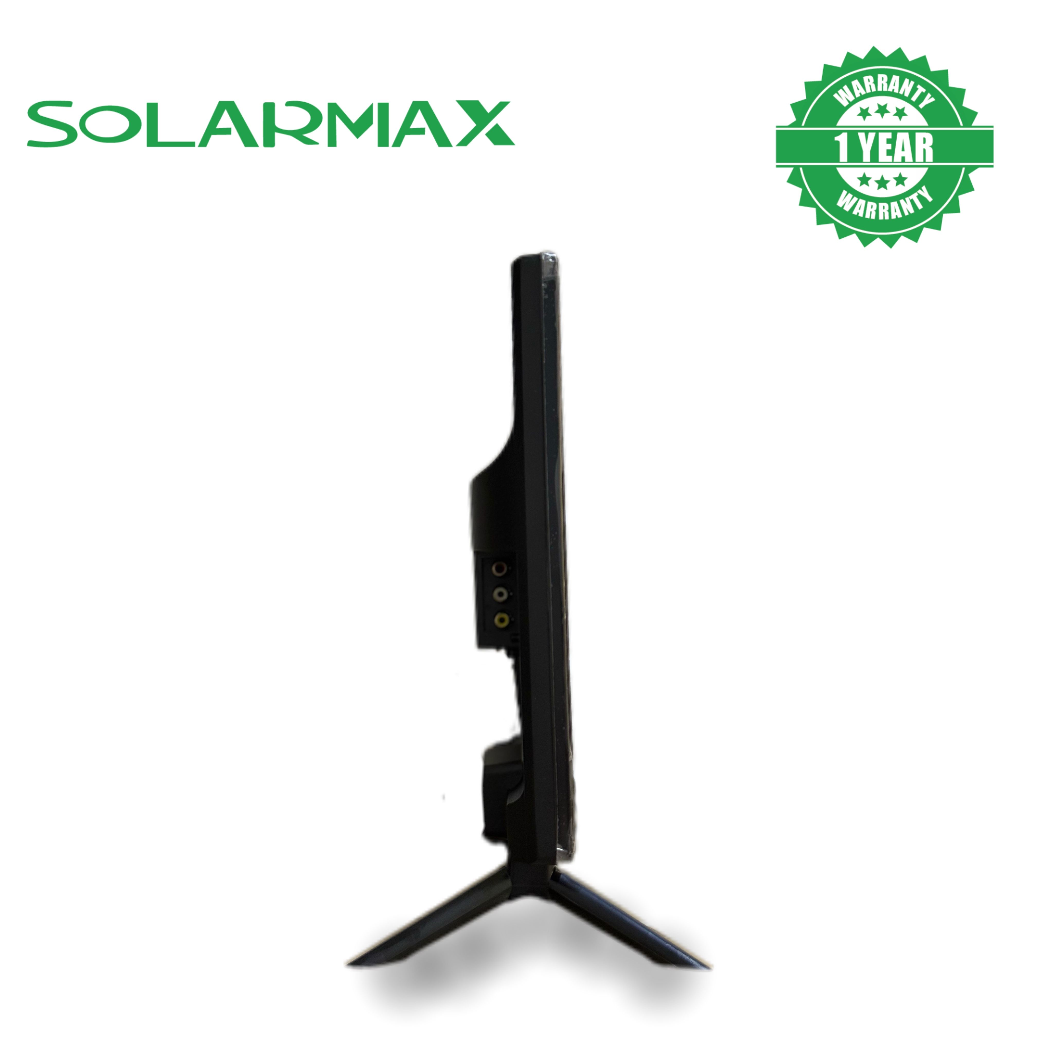 Solarmax 19″ LED DIGITAL TV — HD DISPLAY WITH AC/DC POWER, DVB-T2 TUNER & MULTI-PORT CONNECTIVITY,  1 Year Warranty