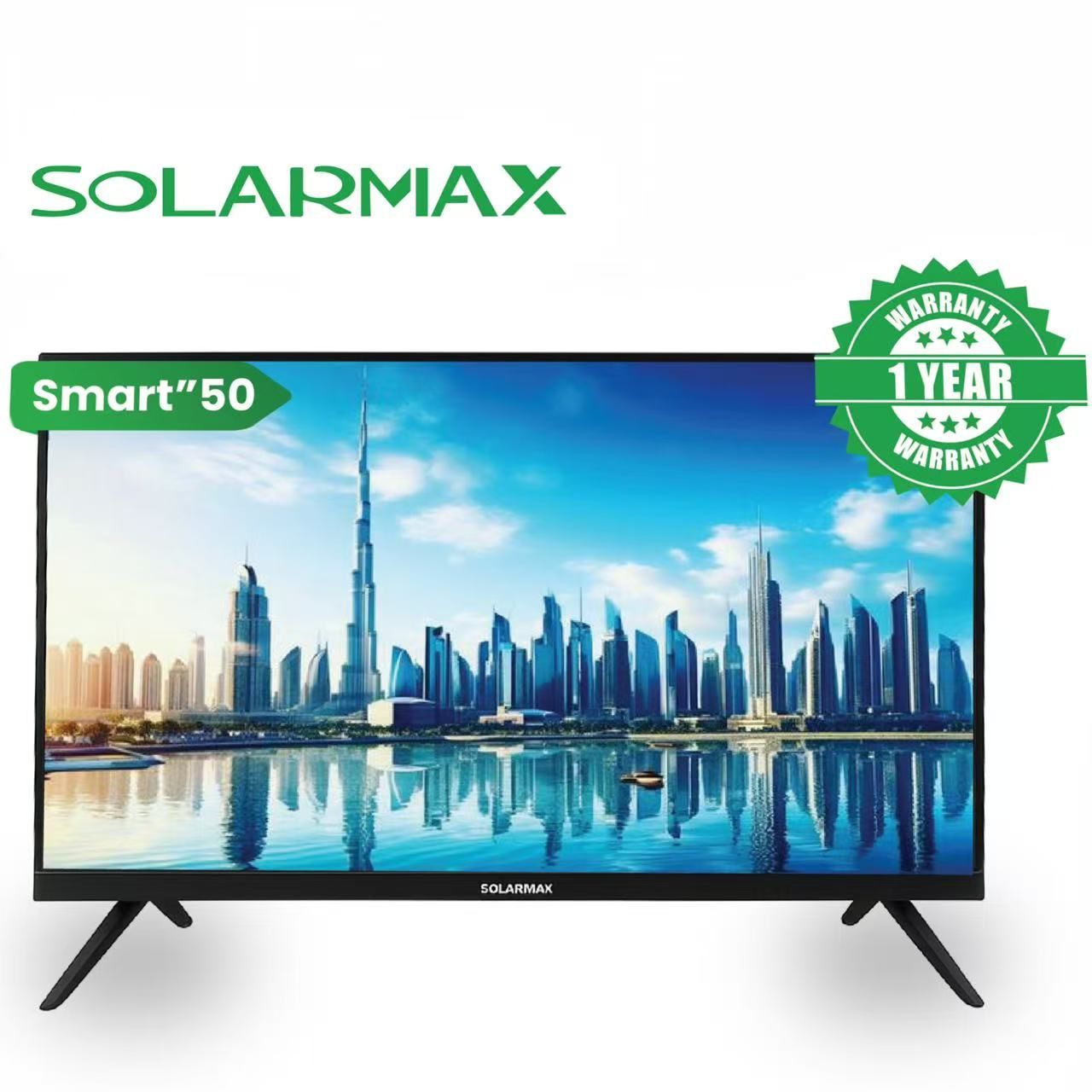 Solarmax 50-Inch Frameless Android |In-Build decoder Smart TV Full HD Real 4K ThinQ AI Bluetooth Netflix YouTube Prime Video  Built-in Miracast DVB-T2 14 Months Warranty