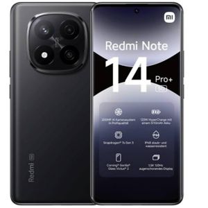 Xiaomi Redmi Note 14 Pro+ 5G 12GB+512GB 6.67" 120Hz Curved AMOLED Display 200MP Camera 5110mAh Battery Dual SIM IP68Water/Dust Resistant 120W Smartphone Plus