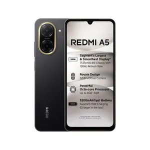 [New Arrival] Redmi A5 64GB+3GB 6.88" 120Hz Display 32MP+8MP Cameras Android 15 5200mAh Battery Fingerprint Unlock Unisoc T7250 Processor Dust and Splash Resistant Smart Phone