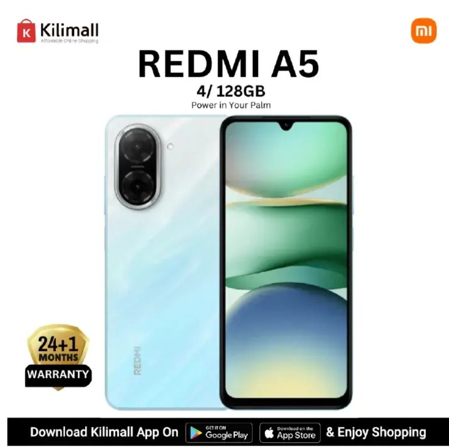 [New Arrival] Redmi A5 64GB+3GB 6.88" 120Hz Display 32MP+8MP Cameras Android 15 5200mAh Battery Fingerprint Unlock Unisoc T7250 Processor Dust and Splash Resistant Smart Phone