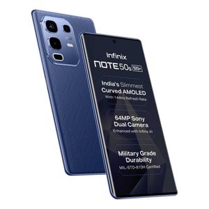 [New Arrival] Infinix Note 50S 5G 256GB+16GB (8+8)GB 6.78" 144Hz Curved AMOLED Display 64MP Camera 5500mAh Battery 45W charging IP64 Fingerprint(Under Display) Smart AI Phones Smartphone