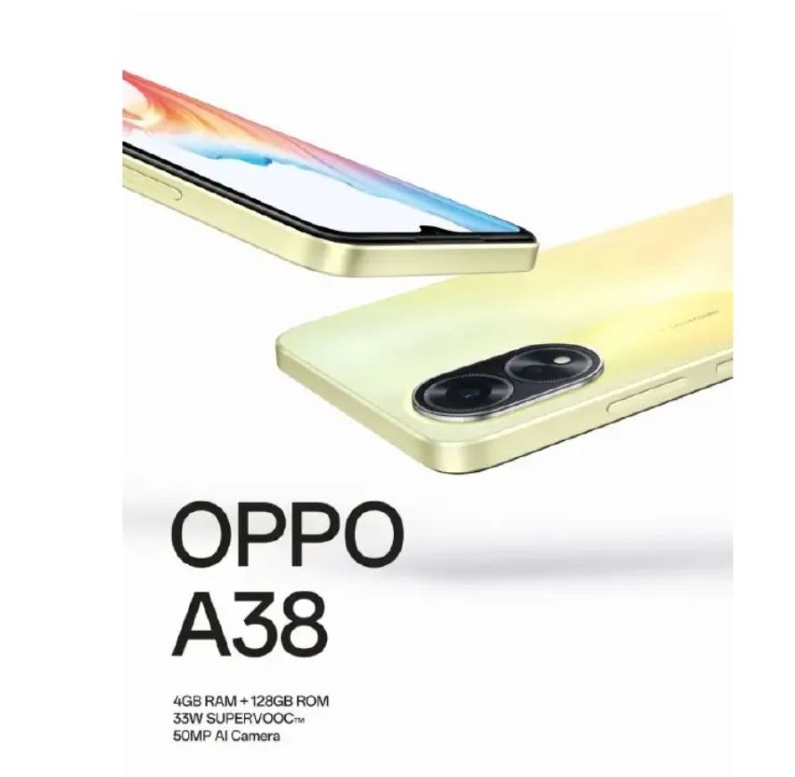 [Anniversary Sale] BRAND NEW OPPO A38 4GB+128GB 50MP AI Camera 6.56" 90Hz Sunlight Display 33W 5000mAh Type-C Charge Android 13 4G Dual Sim Smart Phones